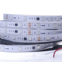 Venda quente DC12V WS2811 Levou Tira 5050 RGB Digital LED Light, 30 LEDs / M Tubo IP67 À Prova D &#39;Água Sonho Cor Mágica